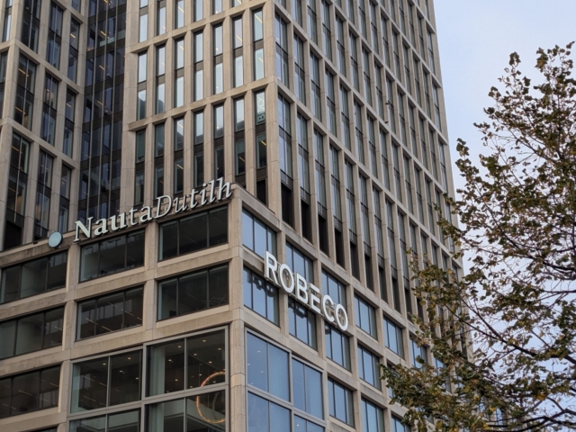 A picture of the Robeco building on my first workday