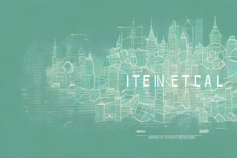 A digital cityscape symbolizing an internet agency