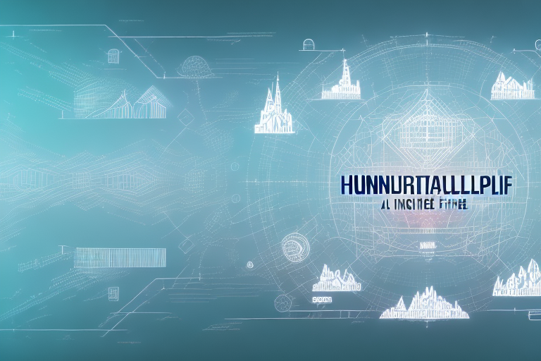 A digital landscape symbolizing the internet