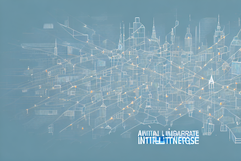 A digital landscape representing the internet