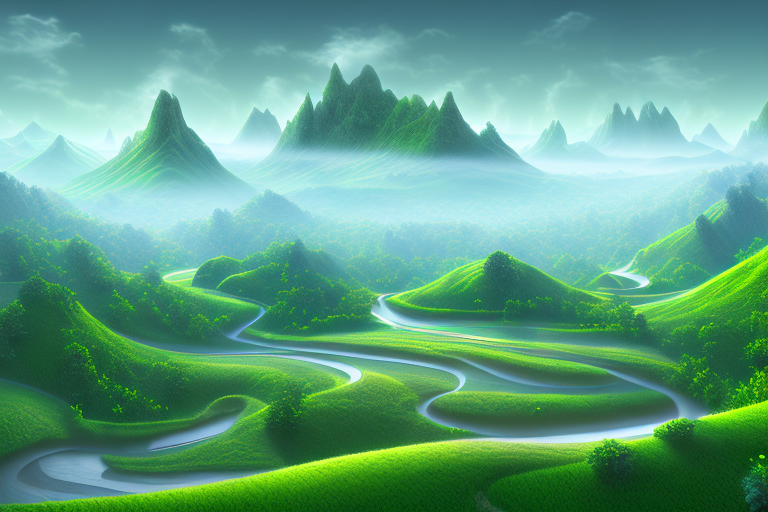 A digital landscape representing the sinntal region