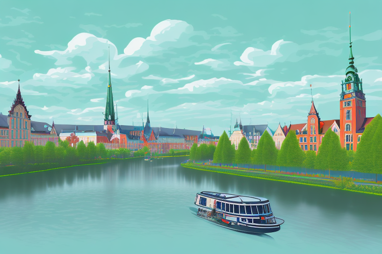 A picturesque landscape of sohland an der spree