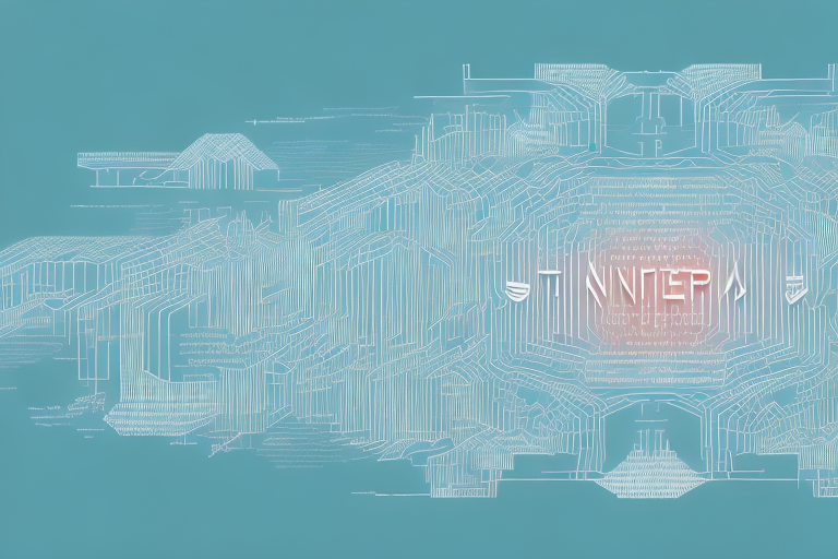 A digital landscape symbolizing the internet