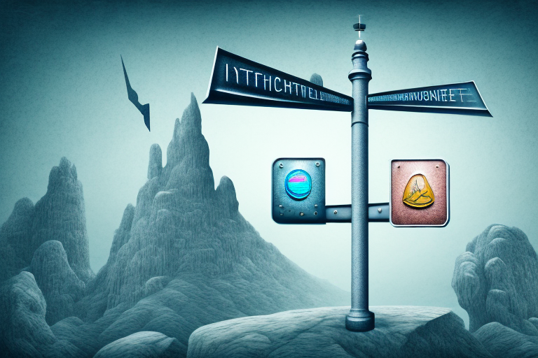 A digital landscape representing the internet