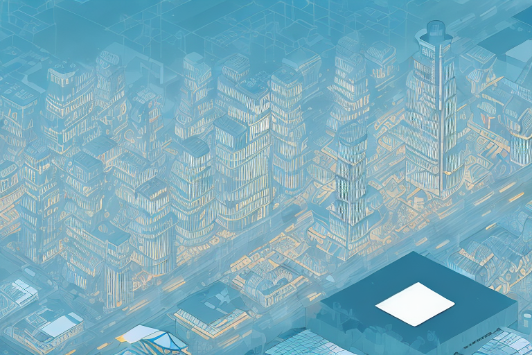 A digital cityscape