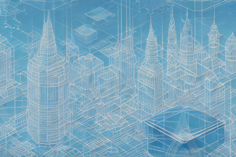 A digital cityscape