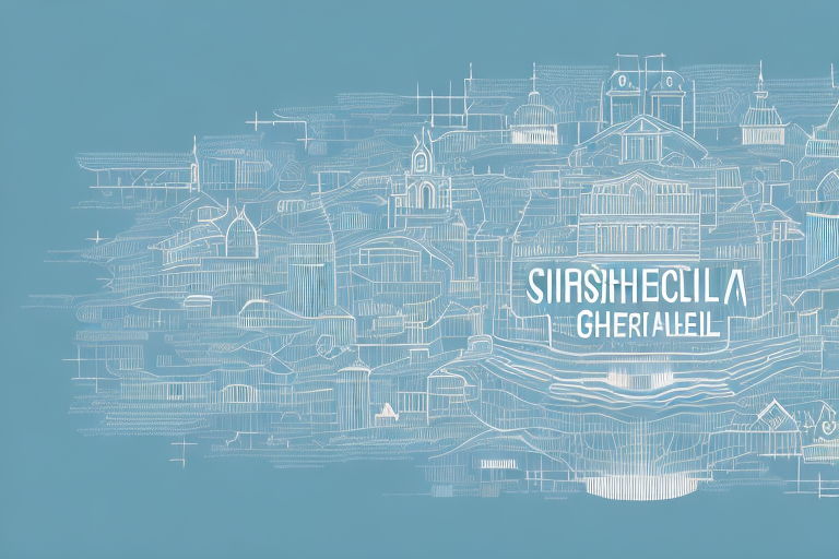 A digital landscape representing the internet