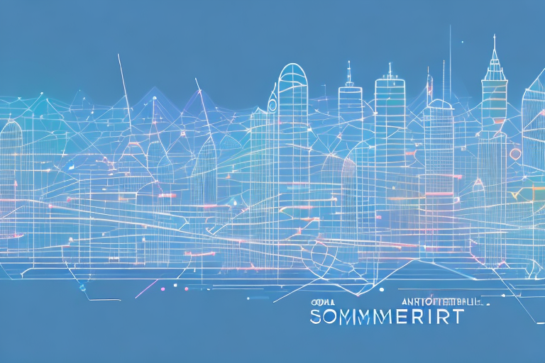 A vibrant digital cityscape representing sommerau
