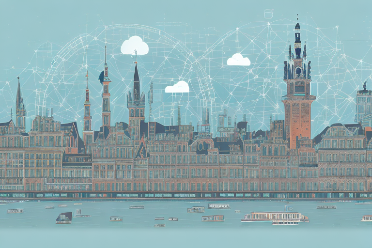 A digital cityscape of schwerin