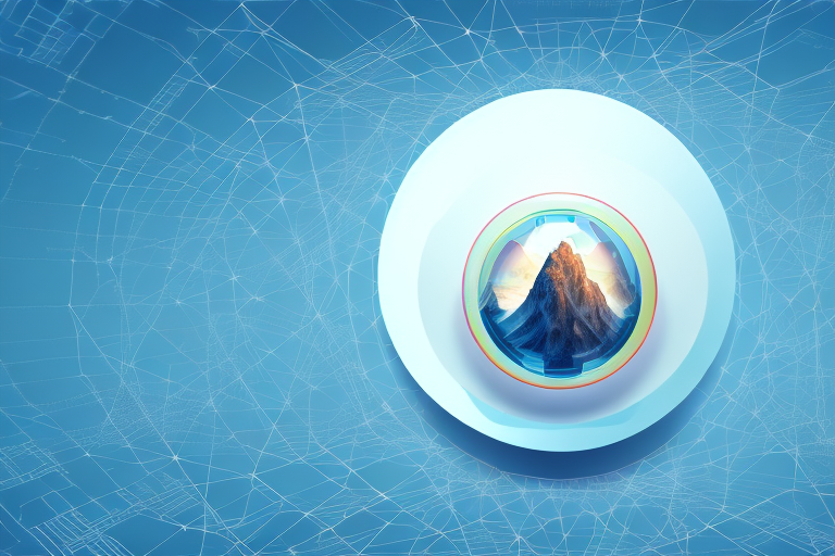 A digital landscape representing the internet