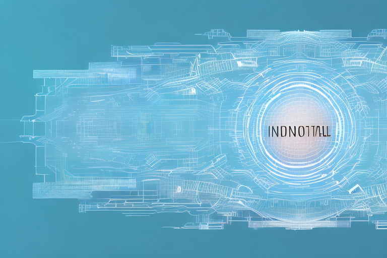 A digital landscape symbolizing the internet
