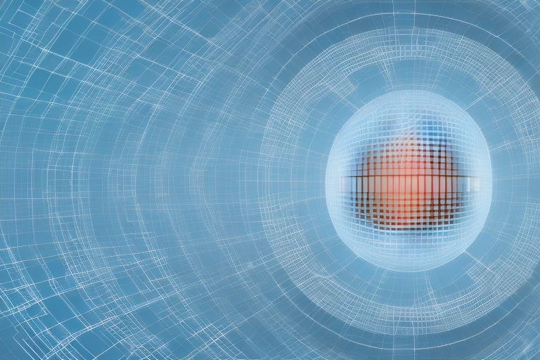 A digital landscape representing the internet