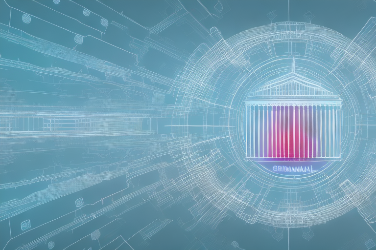 A digital landscape representing the internet