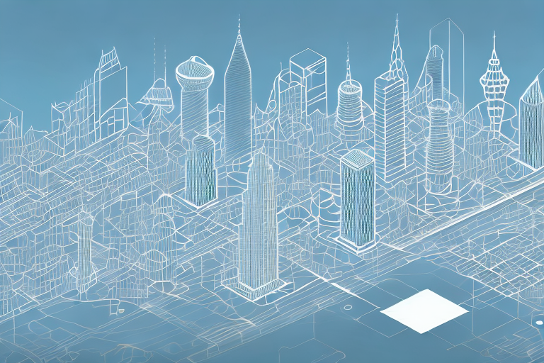 A digital cityscape