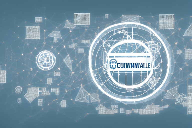 A picturesque schönwalde landscape with various symbolic elements representing internet agencies
