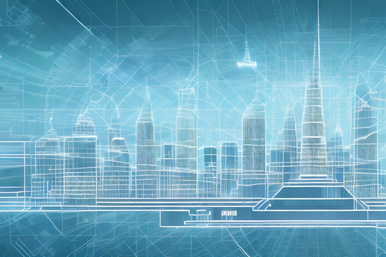 A digital cityscape