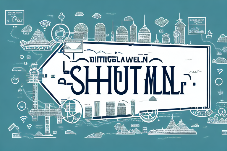 A digitalized town sign of schollbrunn