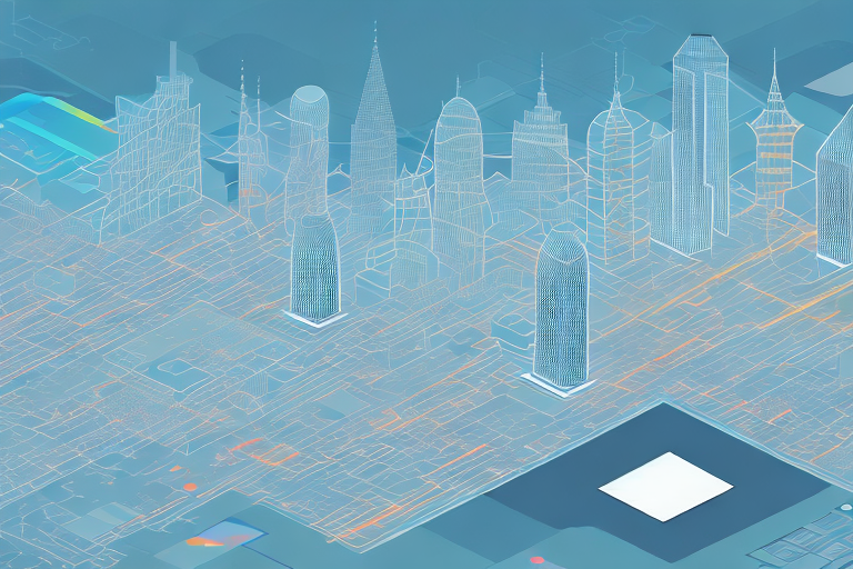 A digital cityscape