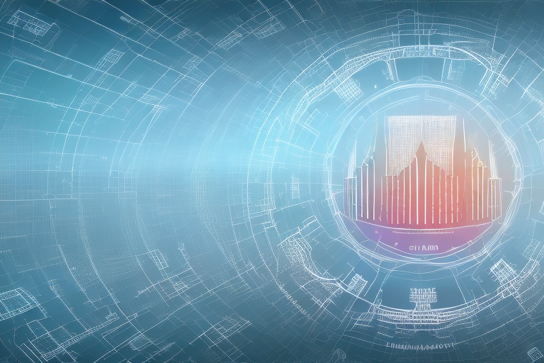 A digital landscape representing the internet