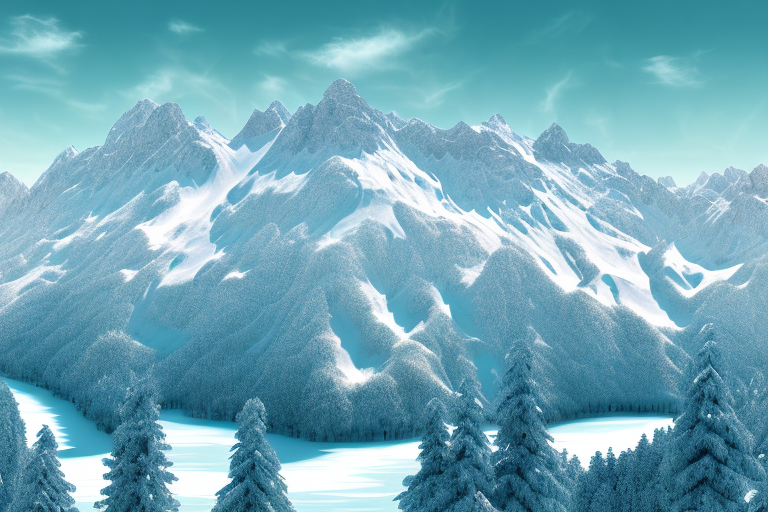A picturesque digital landscape representing sölden