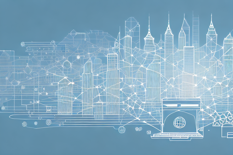 A digital cityscape
