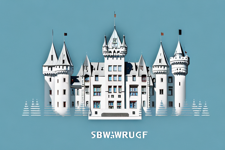 An abstract representation of the schwarzburg castle
