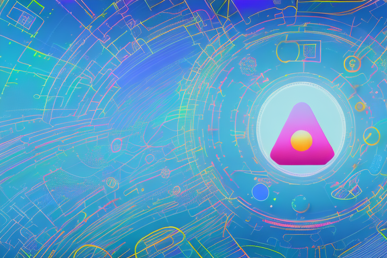 A vibrant digital landscape representing the internet