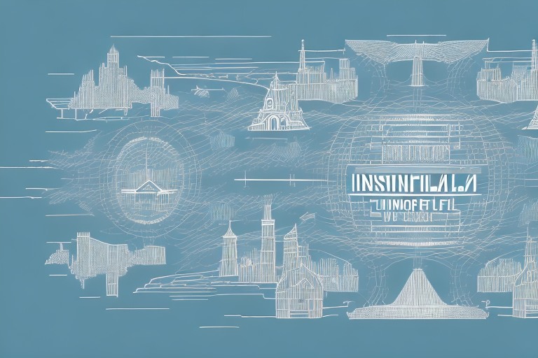 A digital landscape representing the internet