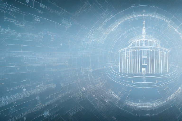 A digital landscape representing the internet
