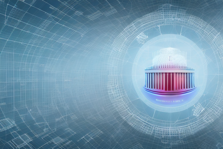 A digital landscape representing the internet