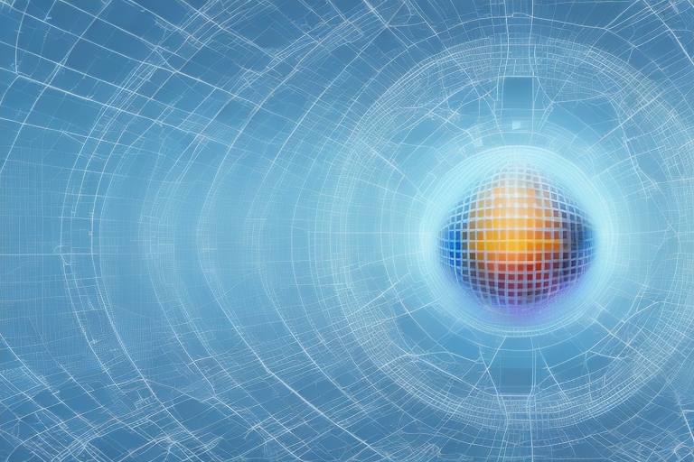 A digital landscape representing the internet