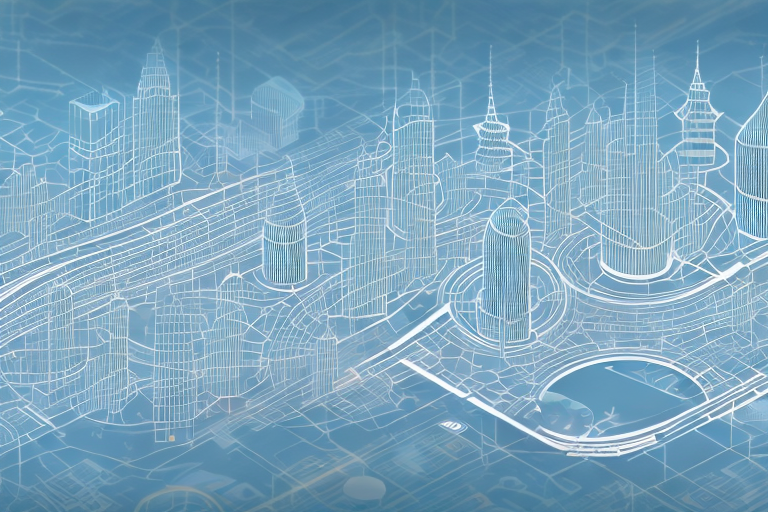 A digital cityscape