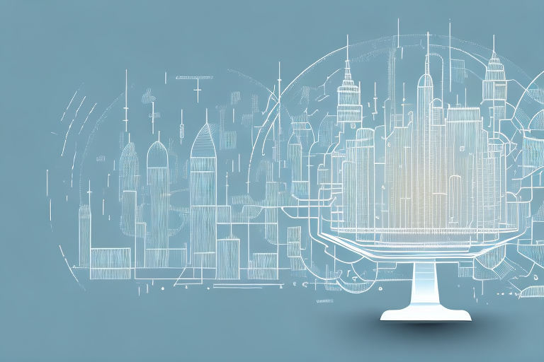 A digital cityscape representing spiegelberg