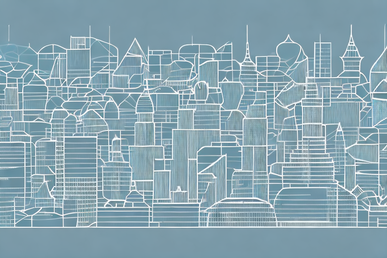 A digital cityscape