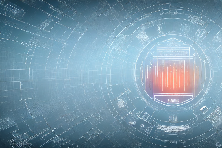 A digital landscape representing the internet
