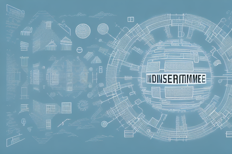 A digital landscape representing the internet