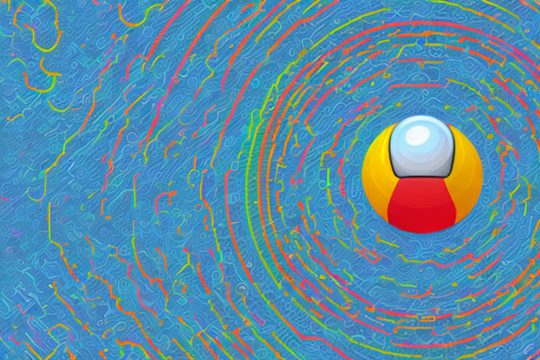 A vibrant digital landscape representing the internet