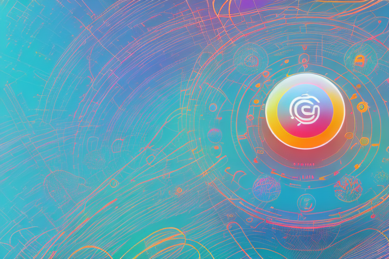 A vibrant digital landscape representing an internet agency