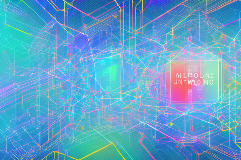 A vibrant digital landscape representing an internet agency