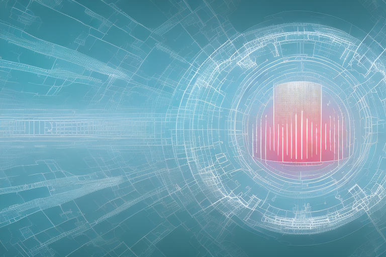 A digital landscape symbolizing the internet