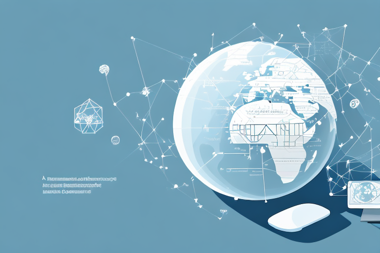 A picturesque landscape of standenbühl with various symbolic elements like a computer mouse