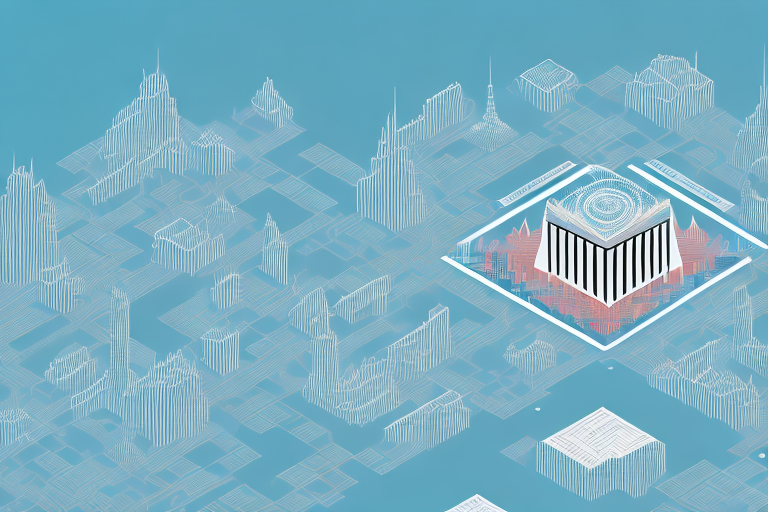 A digital landscape representing the internet