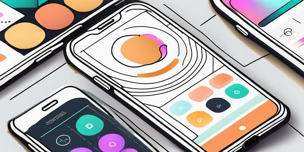 A smartphone displaying a visually appealing and user-friendly app interface