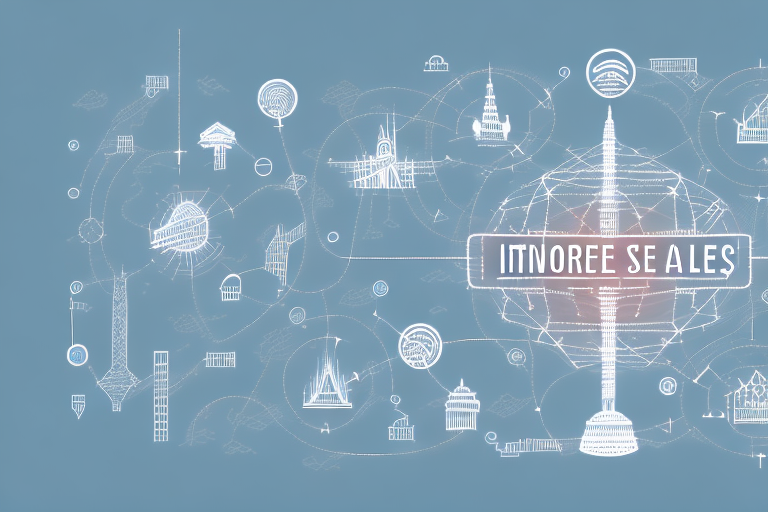 A digital landscape representing internet services