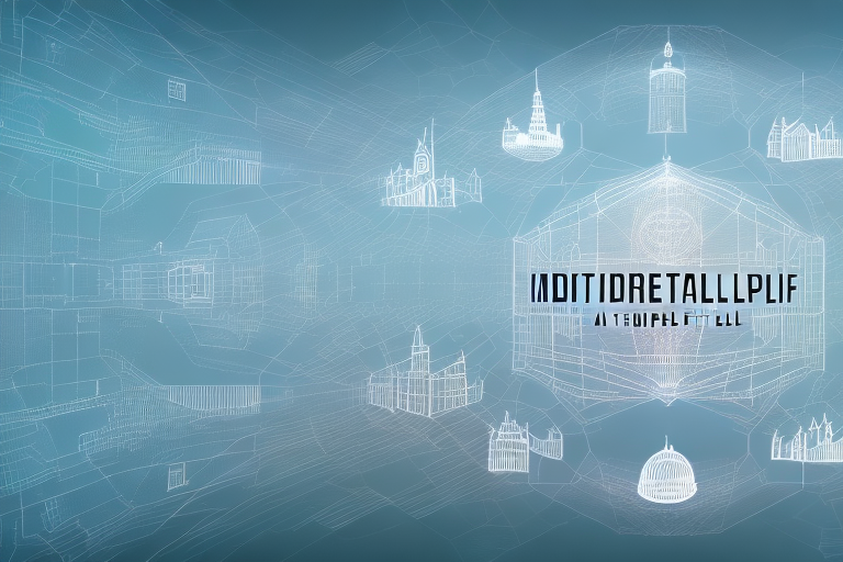 A digital landscape symbolizing the internet