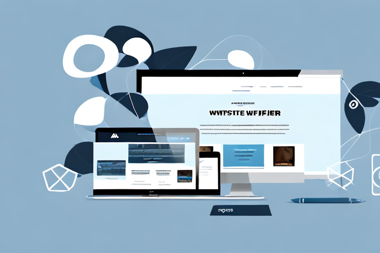 A computer screen displaying a website design interface