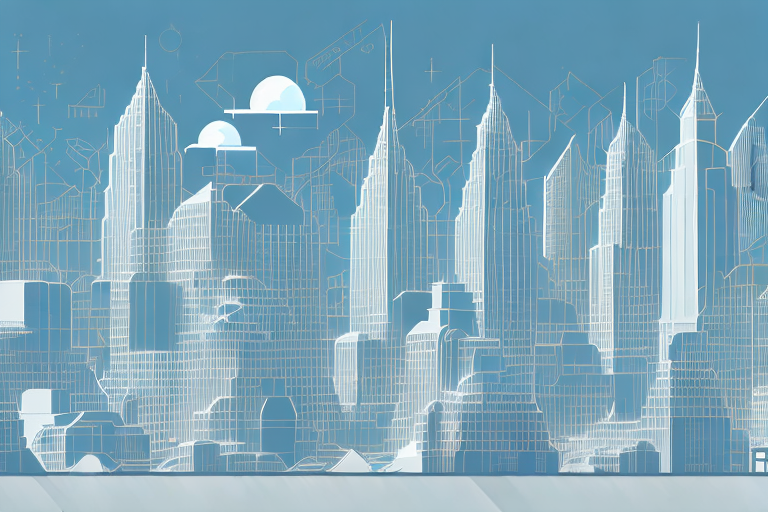 A digital cityscape