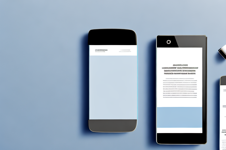 A smartphone screen displaying a website that is perfectly adapted to its size