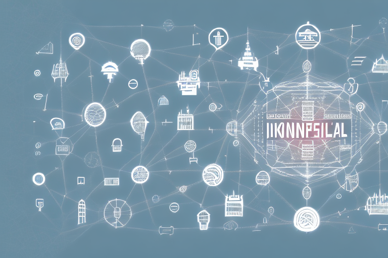 A digital landscape representing the internet