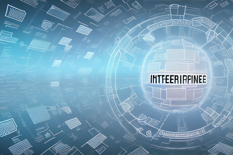 A digital landscape representing the internet